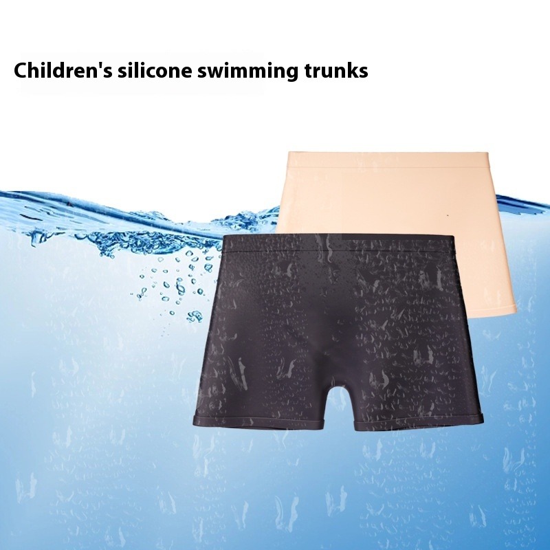 Swim Trunk Shorts - シリコーン水泳パンツ小型スクエアカット水泳下着高弾性速乾性プールショーツ高弾性カラフルなビーチ