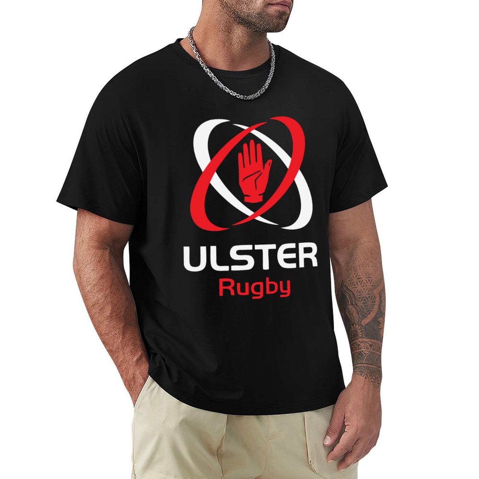 Mens Fashion Rugby Shirts - IRFU - 象徴的なアールスターラグビーデザインTシャツファッションシンプルカジュアルTシャツ
