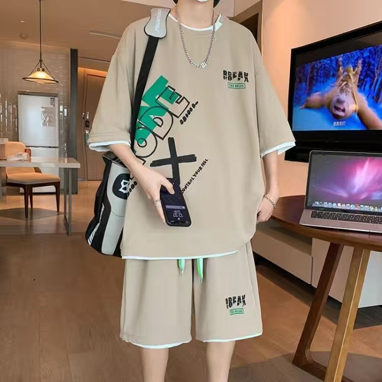 Mens Fashion Streetwear - メンズカジュアル 2 ピース スポーツウェア セット ストリートウェア