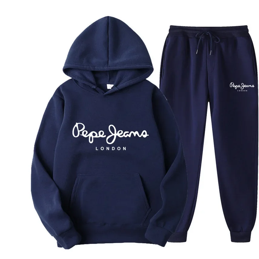 Men'S Fashion Trousers - 男女兼用プリント入りフーディートラックスーツ上下セット ヒップホップ ストリートウェア ジョガーパンツ カジュアル デイリー