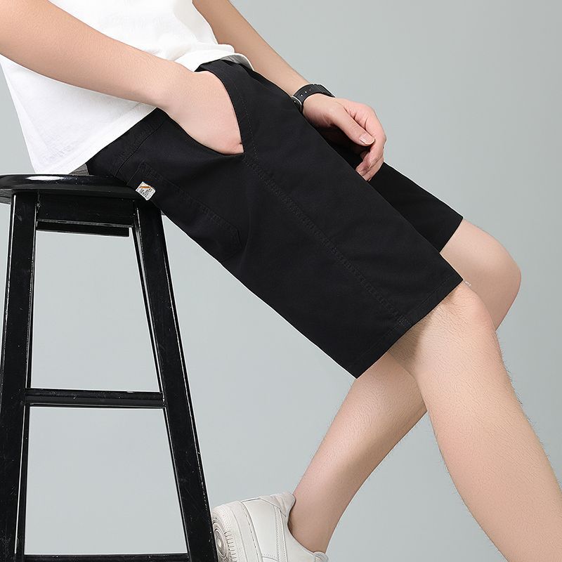 Men'S Fashion Deals - GELITAYIN メンズ コットン ショートパンツ ポケット付き ブラック