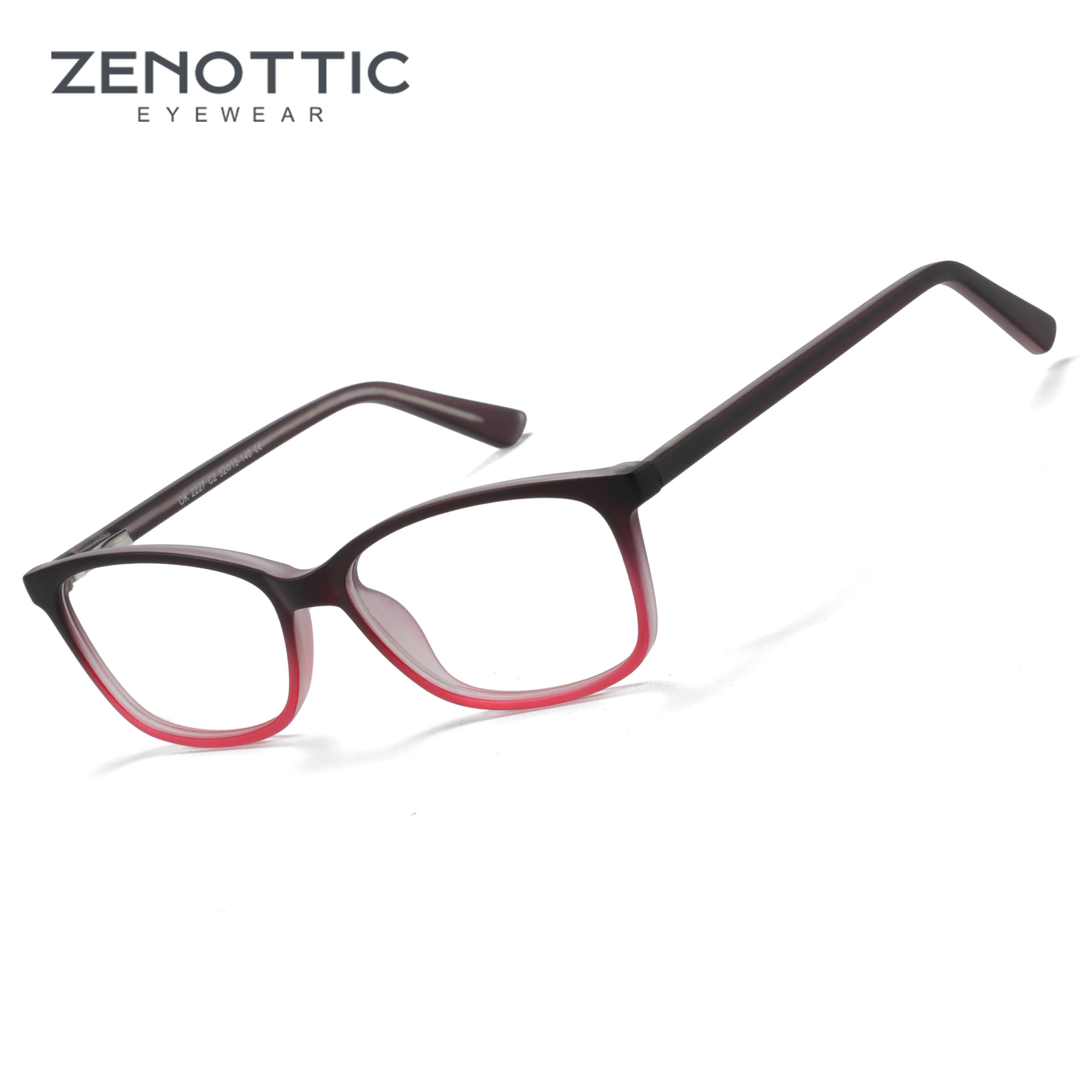 Men'S Fashion Non Prescription Glasses - ZENOTTIC ユニセックススクエア光学メガネフレームファッション幾何学的な眼鏡軽量非処方眼鏡男性女性用