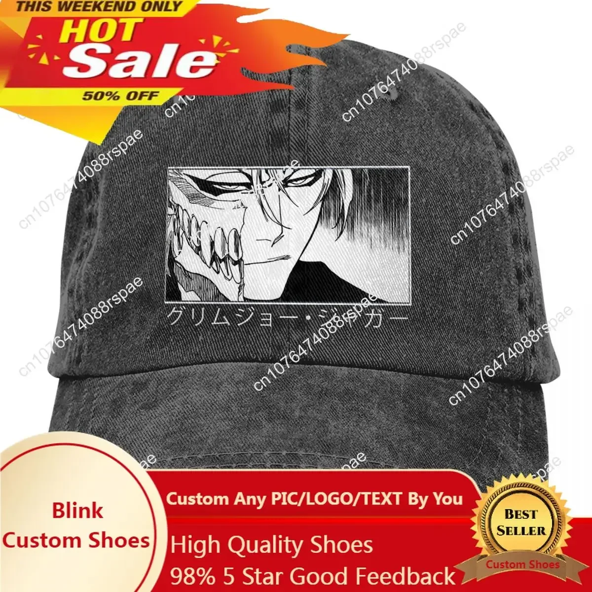 Trucker Hat Cap - ウォッシュドメンズベースボールキャップ グリムジョウ ジャガージャック トラッカー スナップバックキャップ ダッドハット