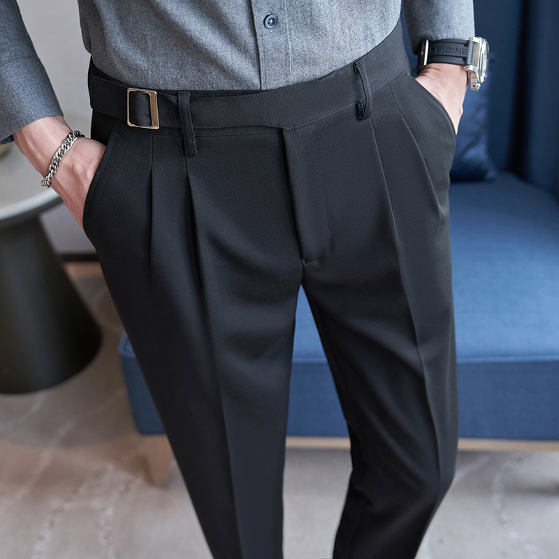 2026年新作 メンズ ブラック スーツパンツ、ホワイト ト - Men'S Fashion Khaki Pants のレビューと価格