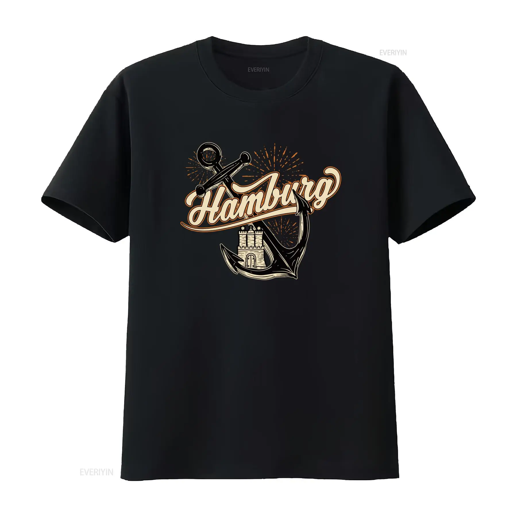 メンズ ハンブルグ アンカー プリント T シャツ 楽しくス - Men'S Fashion Hamburg のレビューと価格