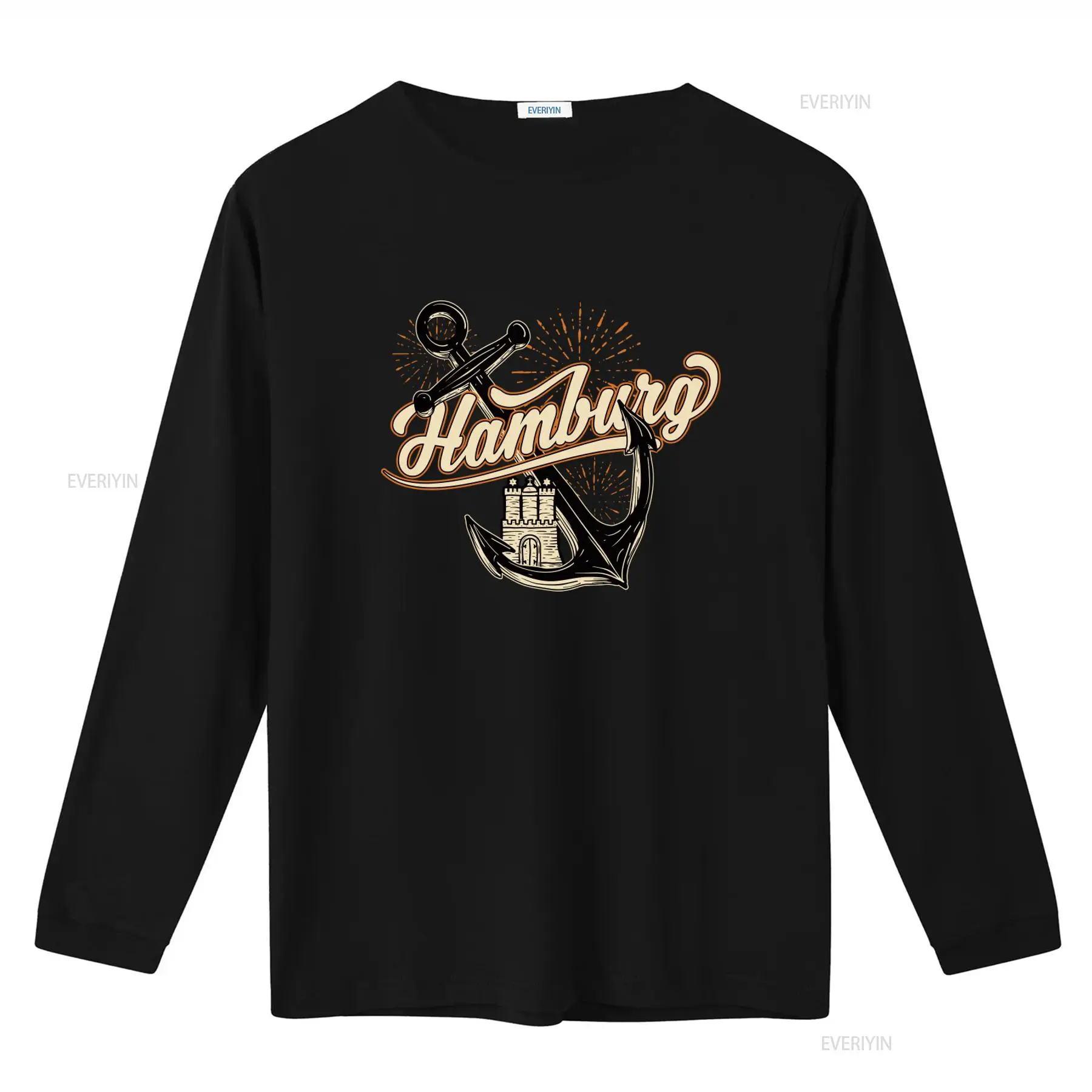 メンズ ハンブルグ アンカー プリント T シャツ 楽しくス - Men'S Fashion Hamburg のレビューと価格