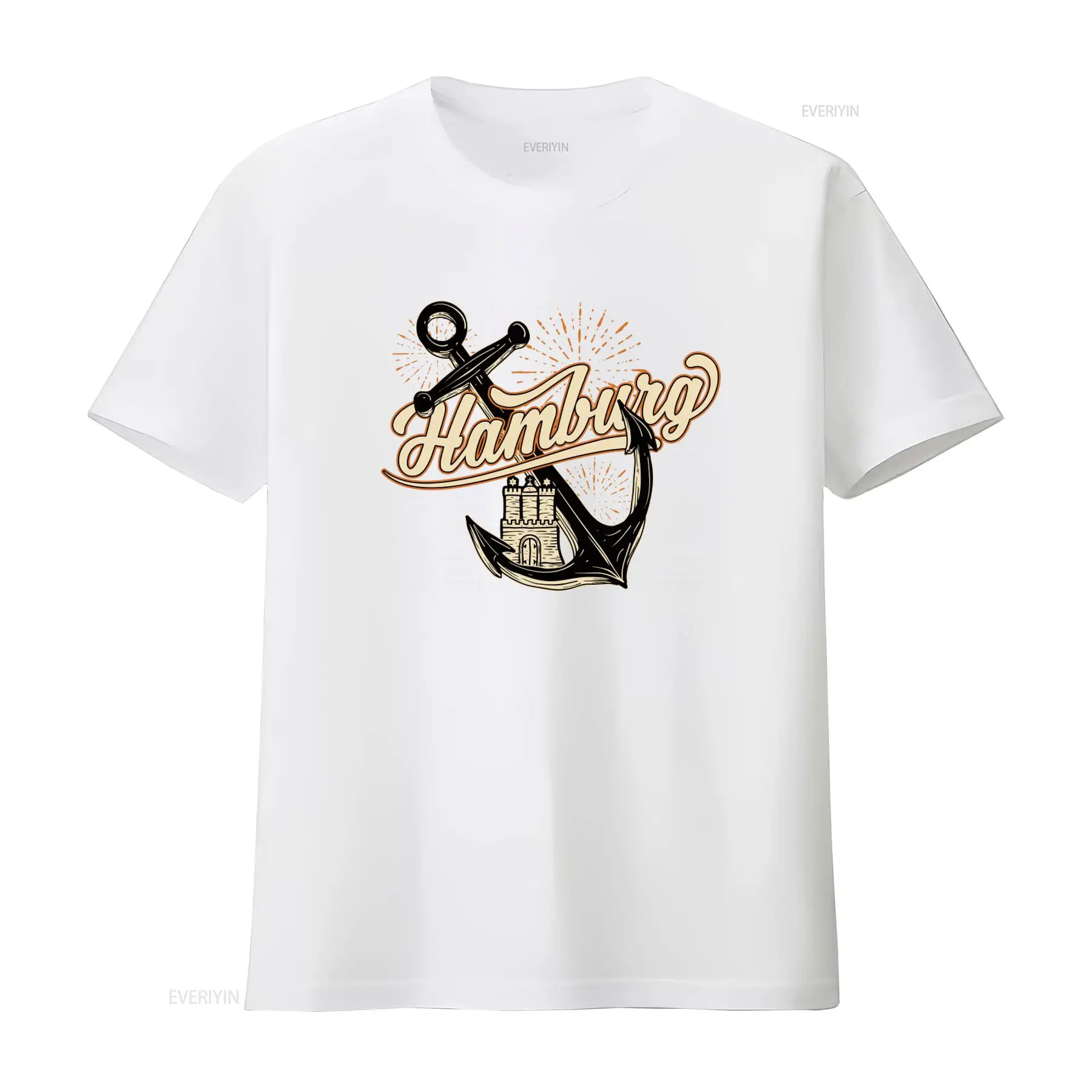 メンズ ハンブルグ アンカー プリント T シャツ 楽しくス - Men'S Fashion Hamburg のレビューと価格