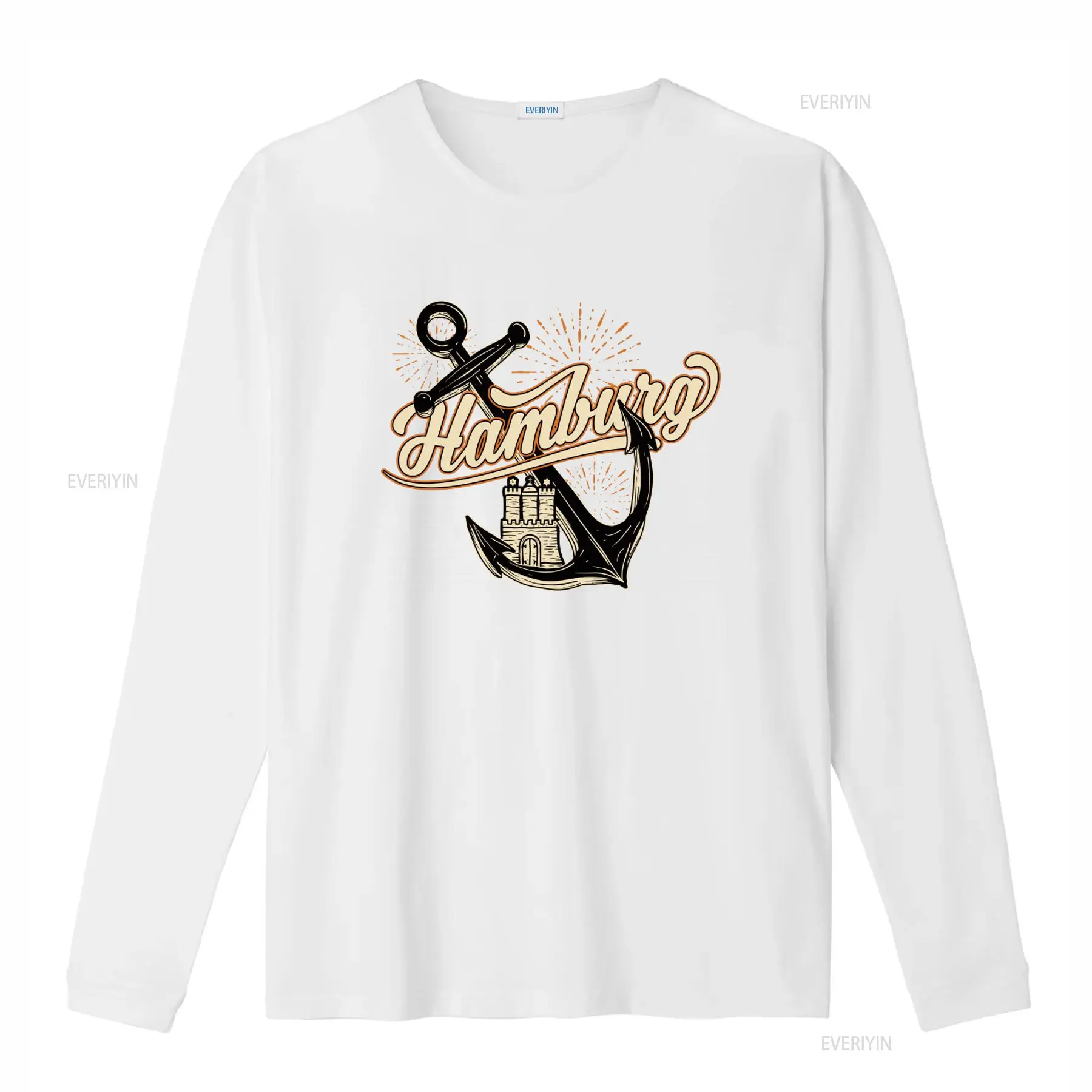 メンズ ハンブルグ アンカー プリント T シャツ 楽しくス - Men'S Fashion Hamburg のレビューと価格