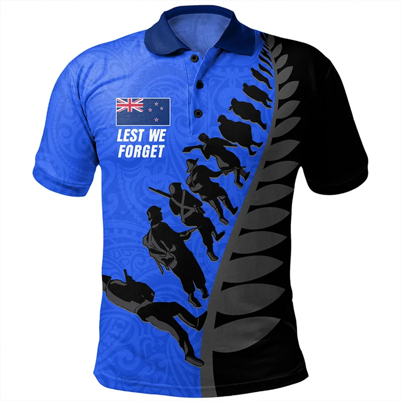 ZEALSKIANZフラグポロシャツ,手押し模様,3Dラグビ - Mens Fashion Rugby Shirts のレビューと価格