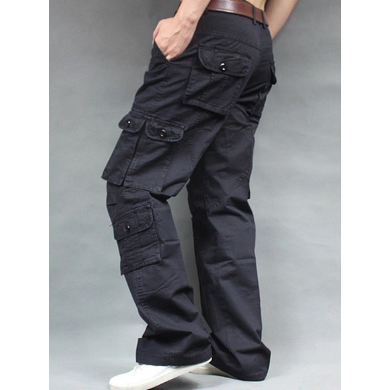 メンズファッションカジュアルカーゴパンツ、マルチポケットカー - Men'S Fashion Khaki Pants のレビューと価格