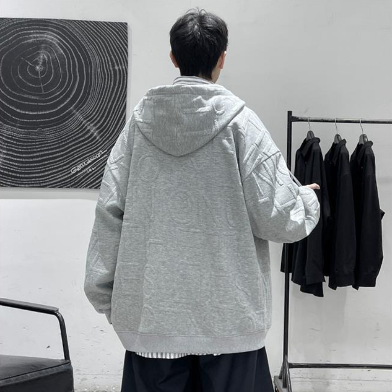 春秋のメンズスウェットシャツ、無地ブラック、フルジップアップ - Men'S Fashion Deals のレビューと価格