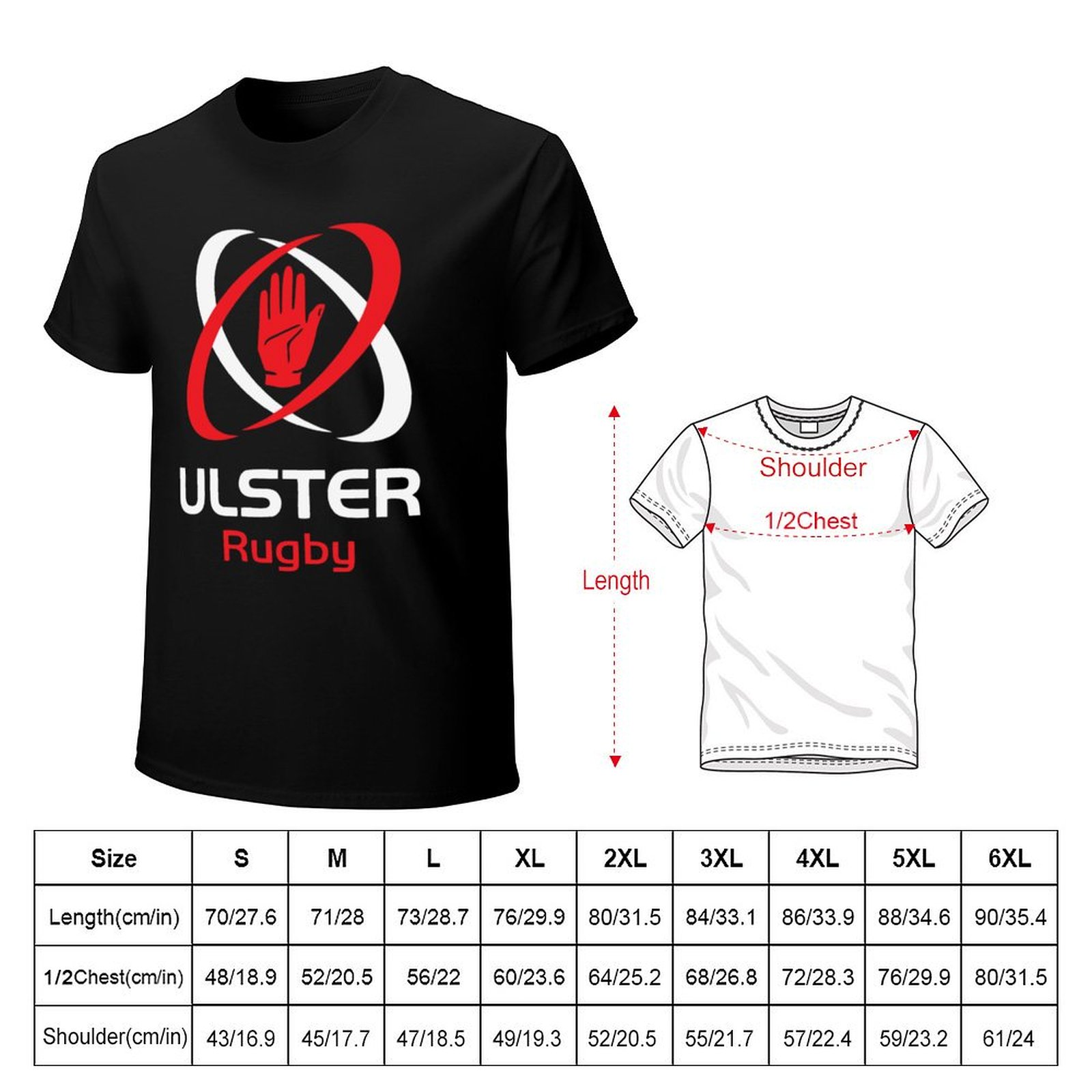 IRFU - 象徴的なアールスターラグビーデザインTシャツフ - Mens Fashion Rugby Shirts のレビューと価格