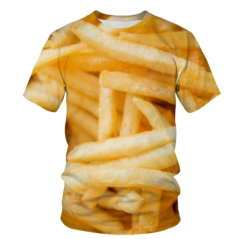 面白い目玉焼き 3D プリント Tシャツ食品ハンブルクフライ - Men'S Fashion Hamburg のレビューと価格