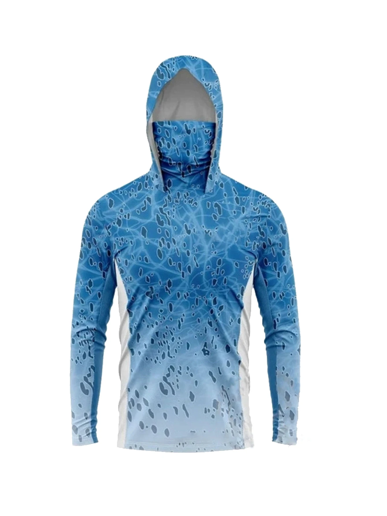 メンズ長袖フィッシングフーディーマスク、UVカット日焼け防止 - Mens Fashion Casual のレビューと価格