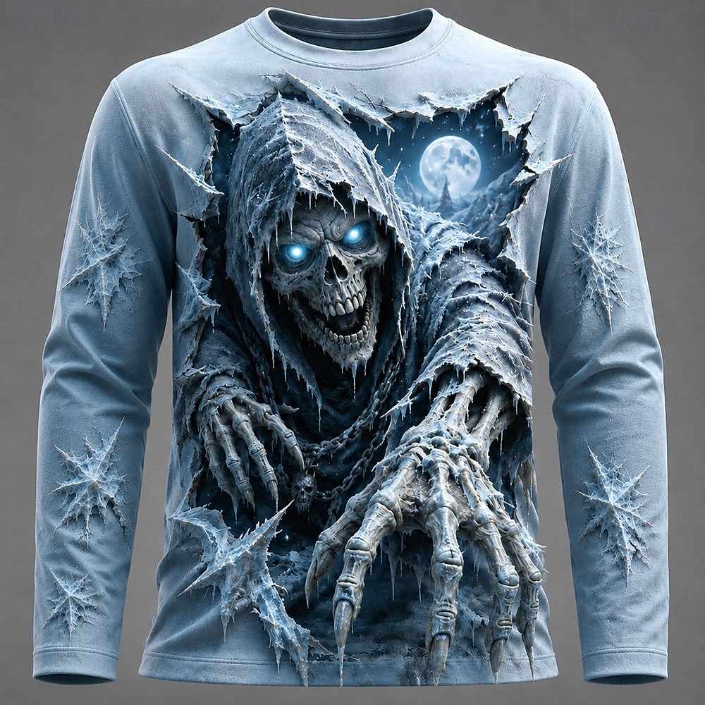 ハロウィン男性 3D グラフィックプリント長袖 Tシャツゴシ - Men'S Fashion 2025 のレビューと価格