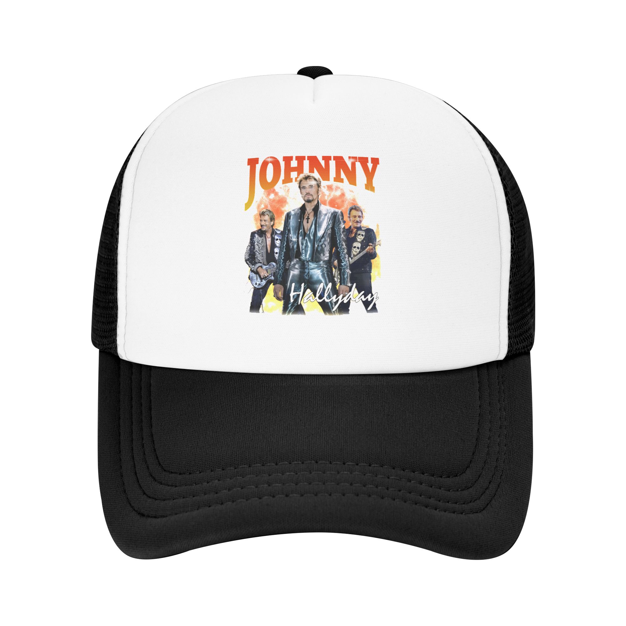 ジョニー・アリデイ野球帽男性女性パーソナライズされた通気性の - Trucker Hat Cap のレビューと価格