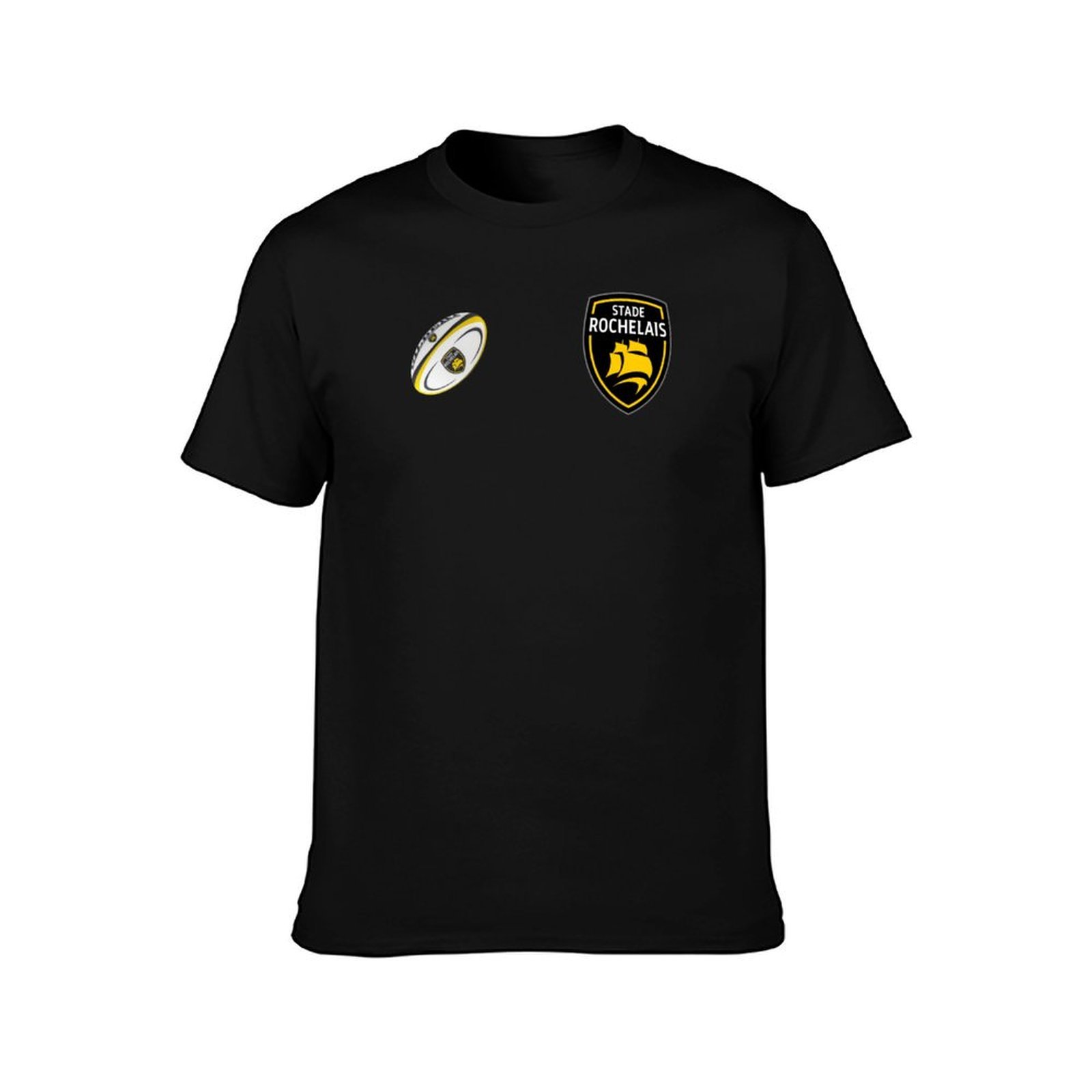 Stade Rochelais ラグビーデザイン Tシャツ  - Mens Fashion Rugby Shirts のレビューと価格