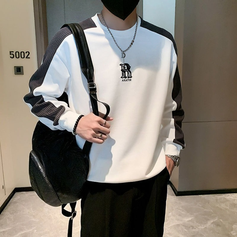 アルファベットブラックメンズプルオーバーレジャースプライシン - Men'S Fashion Deals のレビューと価格