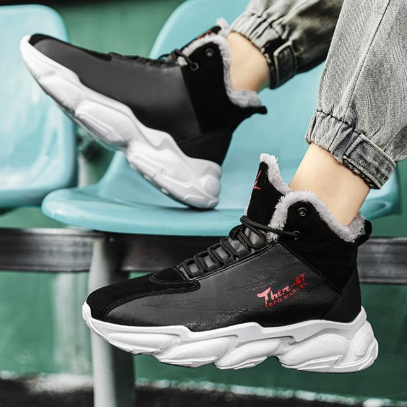 メンズ用レースアッププラットフォーム暖かい冬用ハイカットブー - Men'S Fashion Deals のレビューと価格