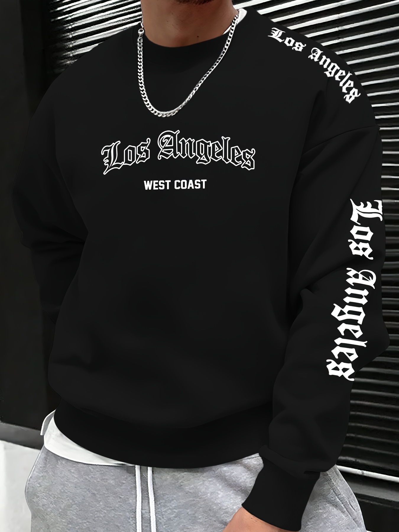 2026秋冬メンズラウンドネックレタープリントスウェットシャ - Mens Fashion Casual のレビューと価格