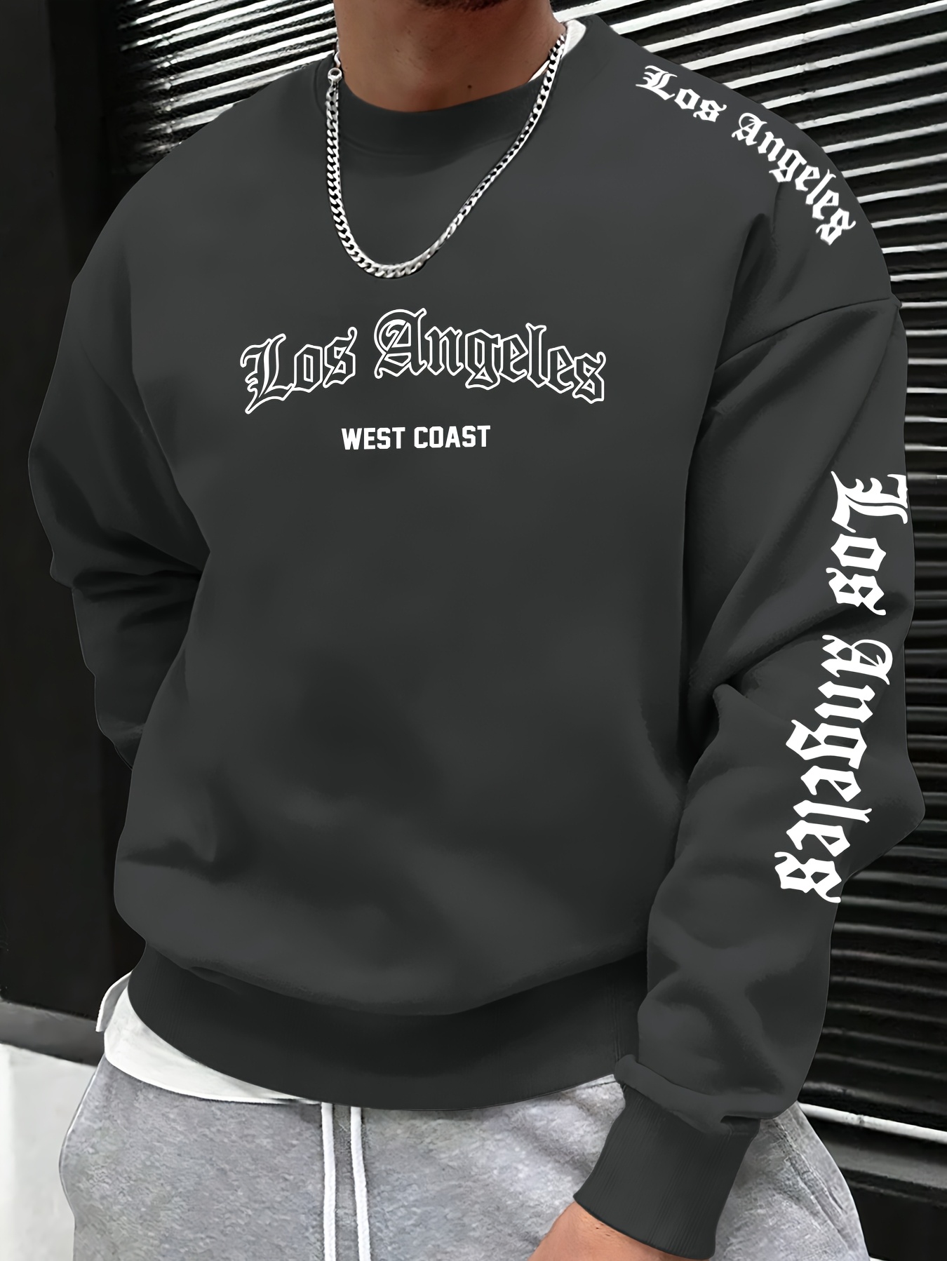 2026秋冬メンズラウンドネックレタープリントスウェットシャ - Mens Fashion Casual のレビューと価格