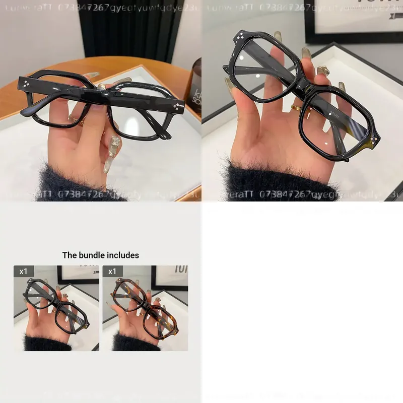 ユニセックス レトロ オーバル型 度なしメガネ ブラックプラ - Men'S Fashion Non Prescription Glasses のレビューと価格