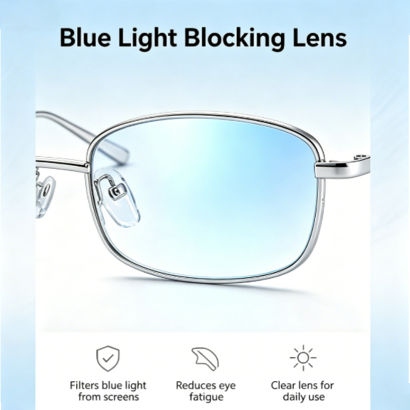 女性男性用ファッションメガネ Y2K 長方形 ブルーライトカ - Men'S Fashion Non Prescription Glasses のレビューと価格