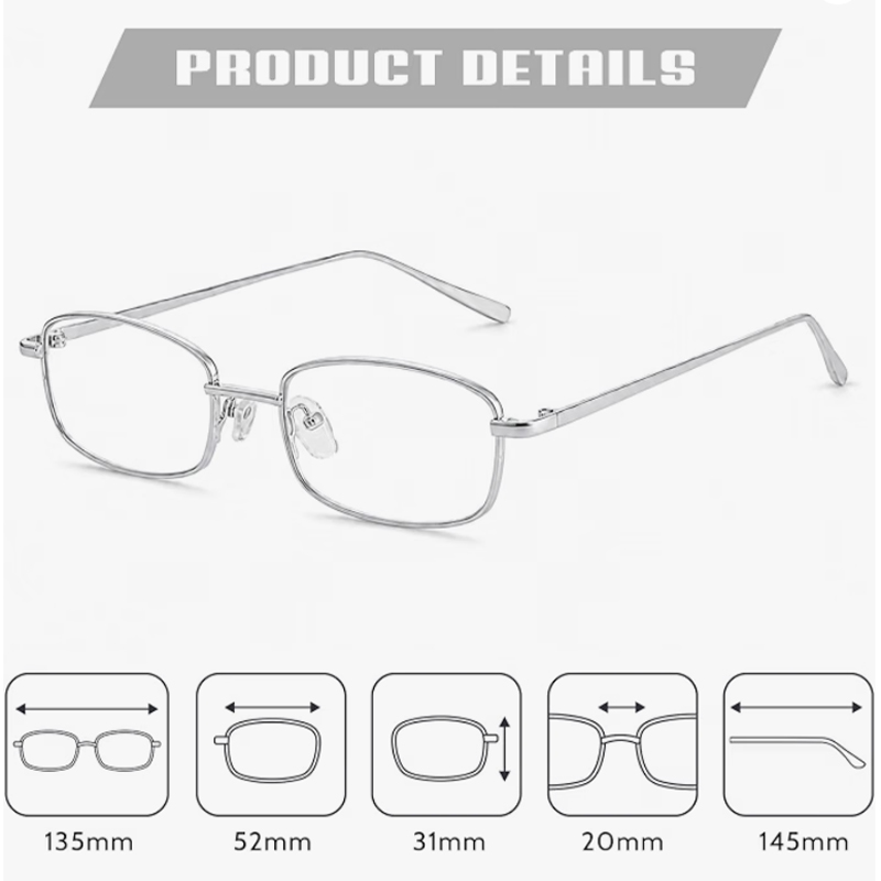 女性男性用ファッションメガネ Y2K 長方形 ブルーライトカ - Men'S Fashion Non Prescription Glasses のレビューと価格