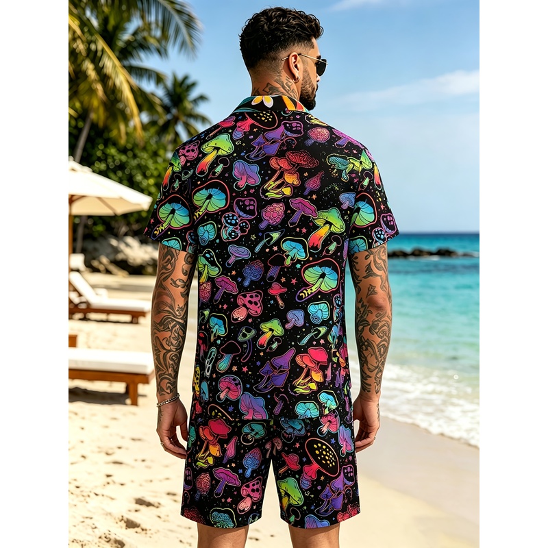 メンズファッション 3D キノコプリントスーツ 快適な生地を - Mens Fashion Suits のレビューと価格