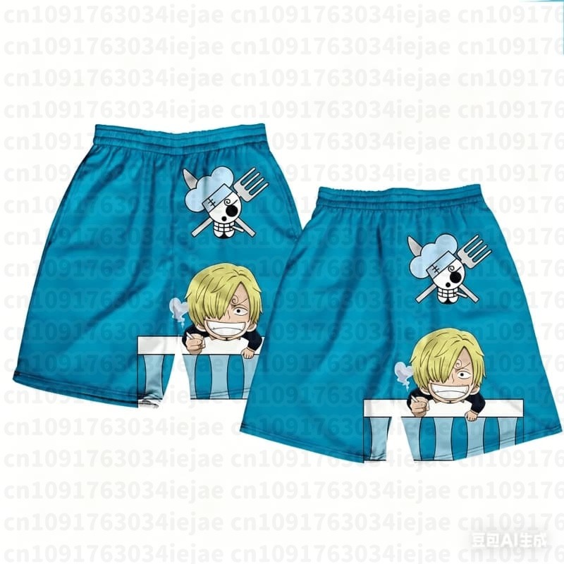 ワンピース 3D プリントショーツ シャンクス サンジ ナミ - Swim Trunk Shorts のレビューと価格