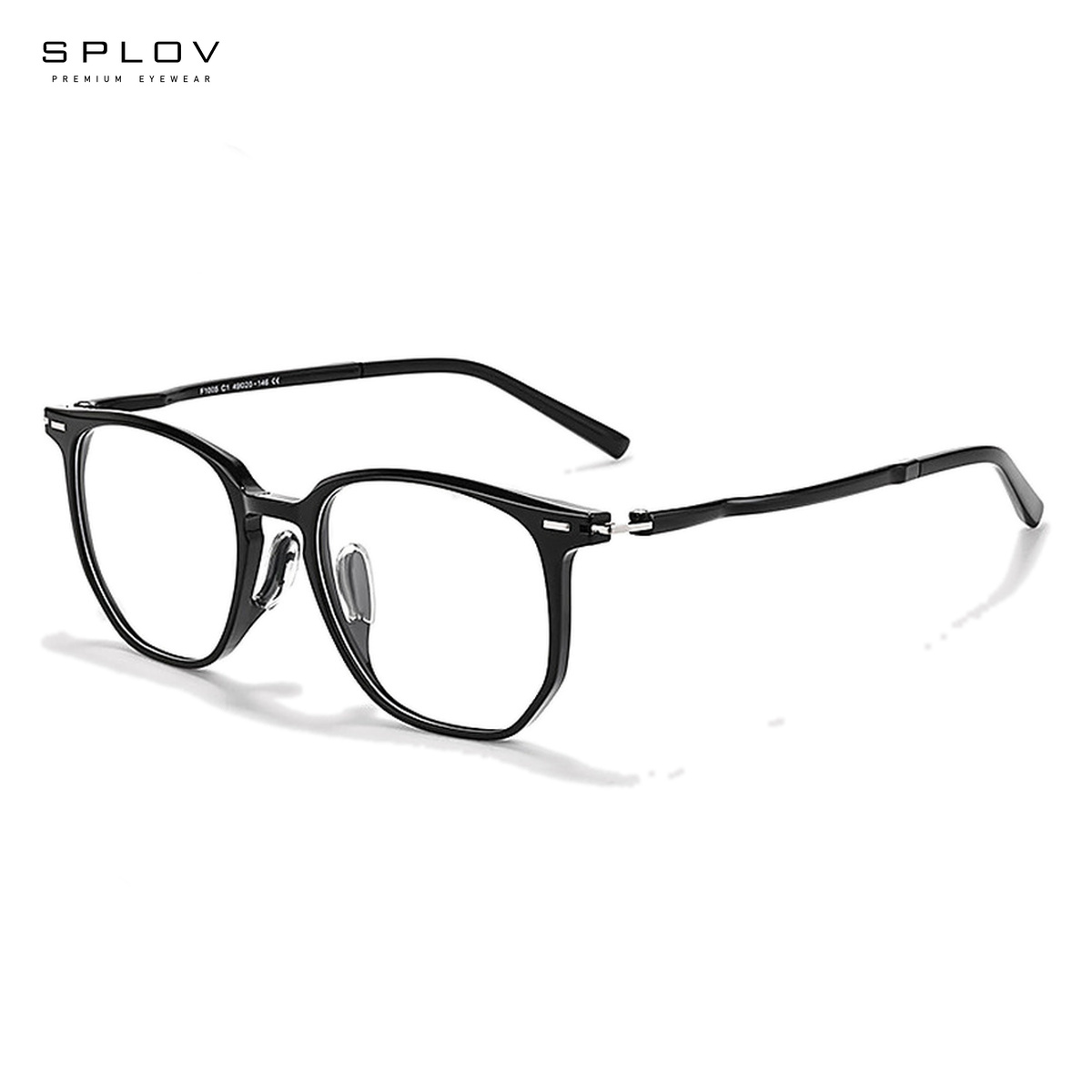 軽量オーバーサイズスクエア TR90 光学フレーム非処方メガ - Men'S Fashion Non Prescription Glasses のレビューと価格