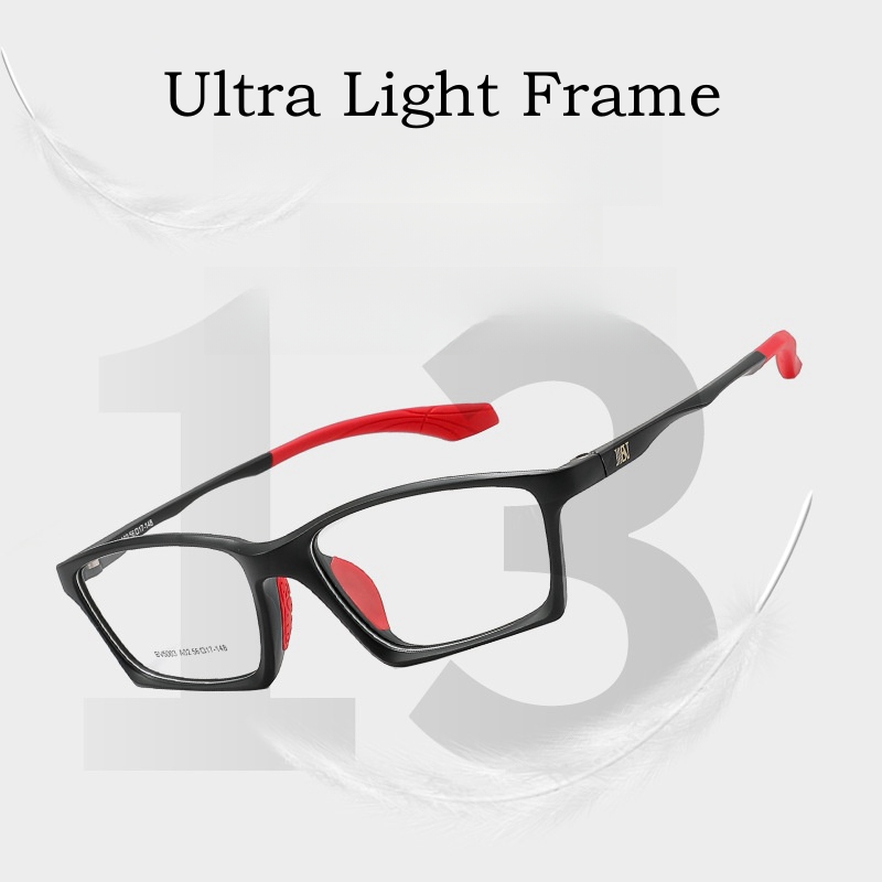 Yimaruili-男性と女性のための超軽量スクエアアイウェ - Men'S Fashion Non Prescription Glasses のレビューと価格