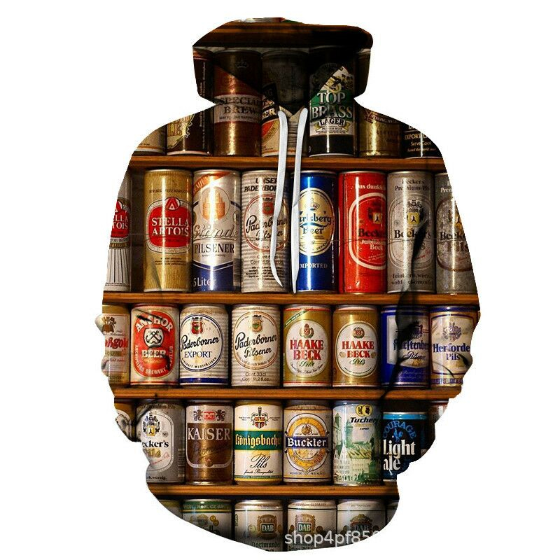 メンズ3Dプリントビールトラックスーツ,カジュアルパーカー, - Men'S Fashion Hamburg のレビューと価格
