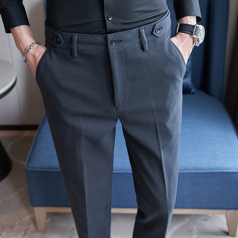 2026 新しい黒メンズスーツズボン、ファッションカジュアル - Men'S Fashion Khaki Pants のレビューと価格