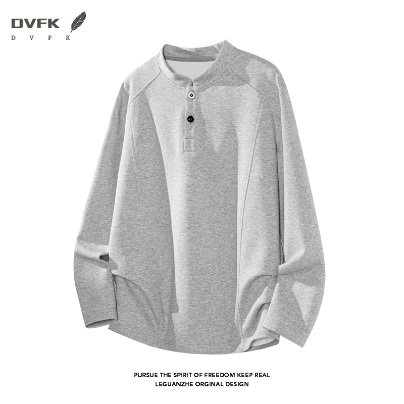 メンズ ラグランスリーブ ヘンリーネック 長袖シャツ ハーフ - Mens Fashion Casual のレビューと価格