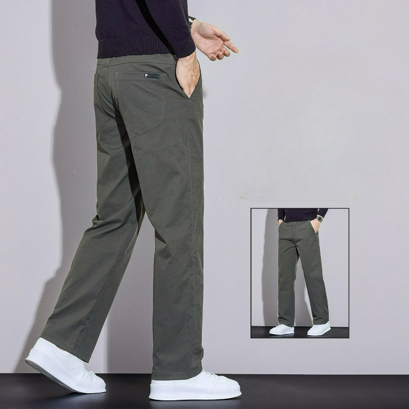 メンズパンツ ビジネスカジュアル 無地 春秋 ストレートレッ - Men'S Fashion Khaki Pants のレビューと価格