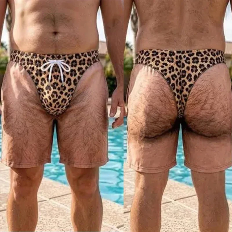 メンズ 面白い ダサい スイムトランクス ノベルティ レオパ - Swim Trunk Shorts のレビューと価格
