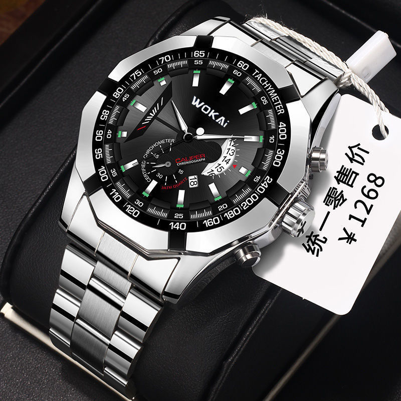 Wokai-メンズレッドスポーツウォッチ,メカニカル,イミテ - Men'S Fashion Quartz Watch Wokai のレビューと価格