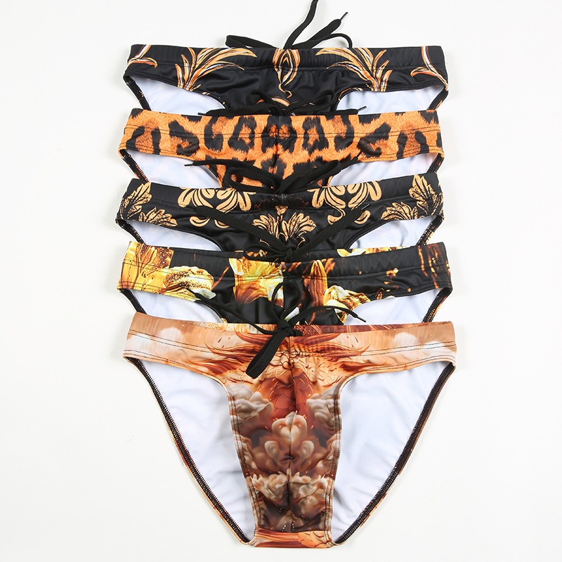 夏用速乾メンズ水着トライアングルダブルレイヤーボーイズスイム - Swim Trunk Shorts のレビューと価格