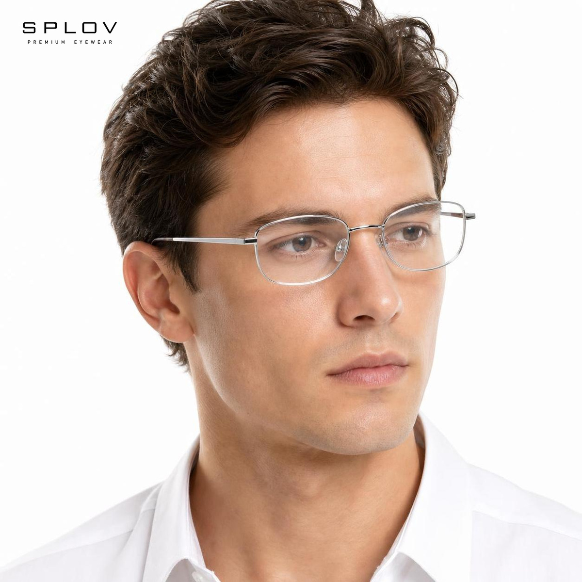 スタイリッシュで軽量な小型スクエアメタルの度なしメガネ、ユニ - Men'S Fashion Non Prescription Glasses のレビューと価格