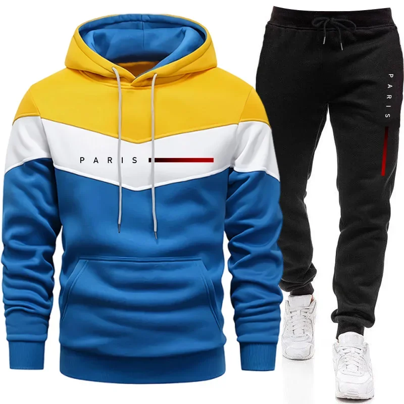パリファッションメンズフーディセットデイリーカジュアルスポー - Mens Fashion Suits のレビューと価格