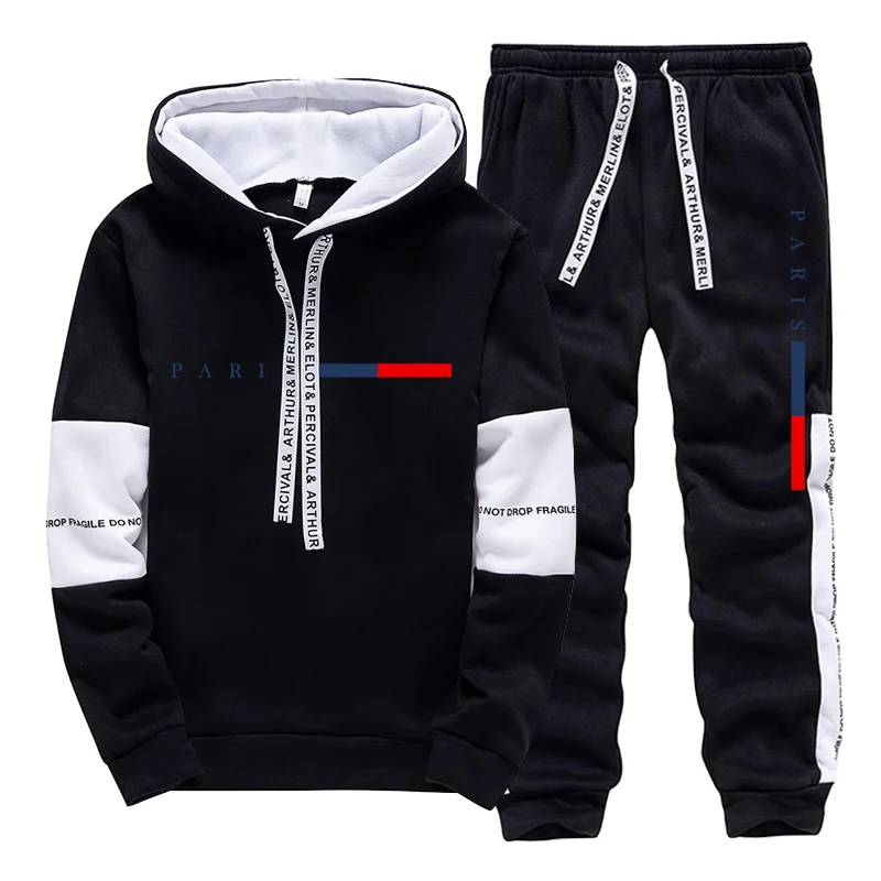 メンズセット/パーカー/パンツ パリファッション 秋冬 カジ - Men'S Fashion Trousers のレビューと価格
