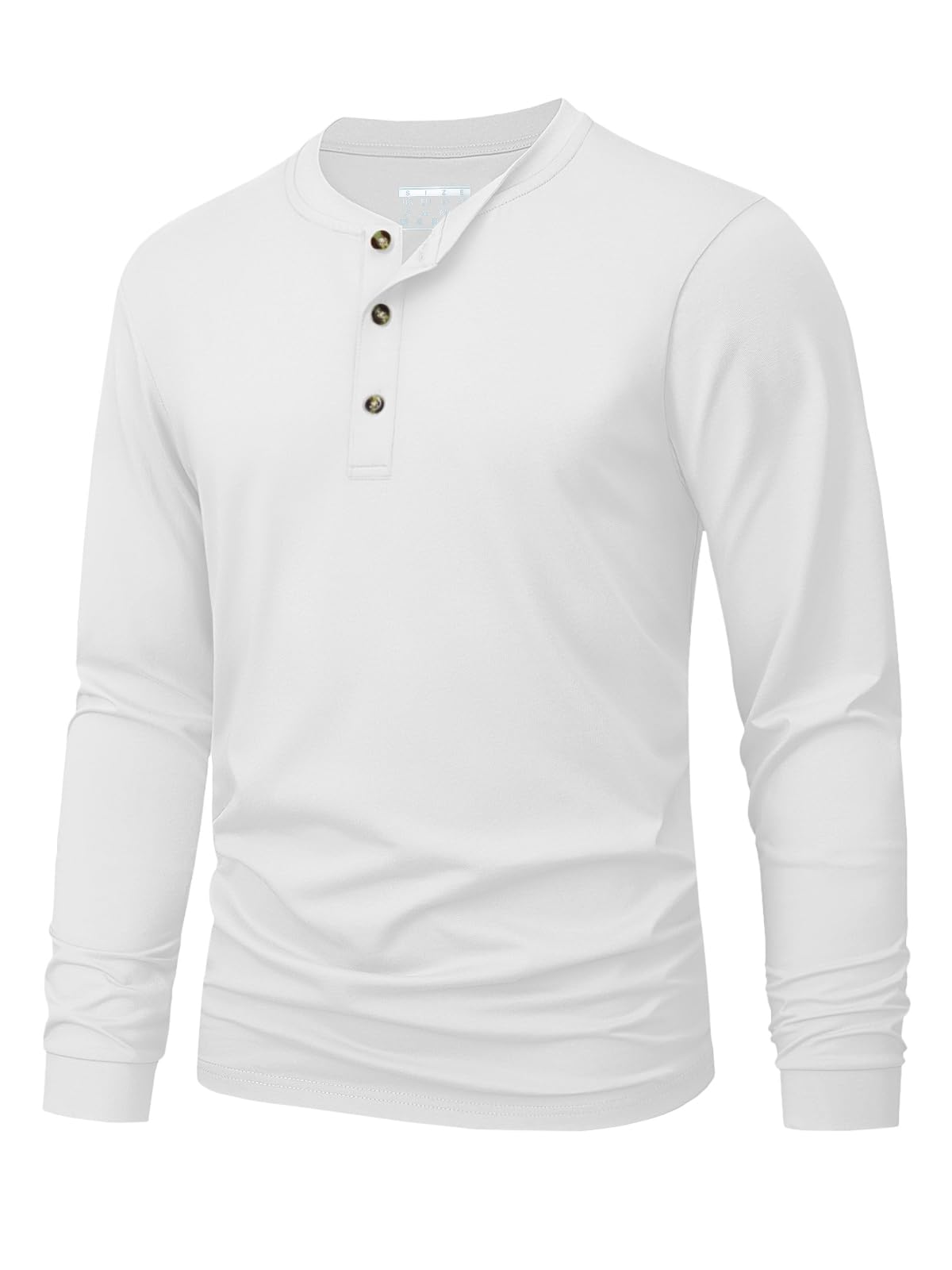 メンズヘンリー Tシャツシンプルな無地プリント長袖 Tシャツ - Men'S Fashion 2025 のレビューと価格