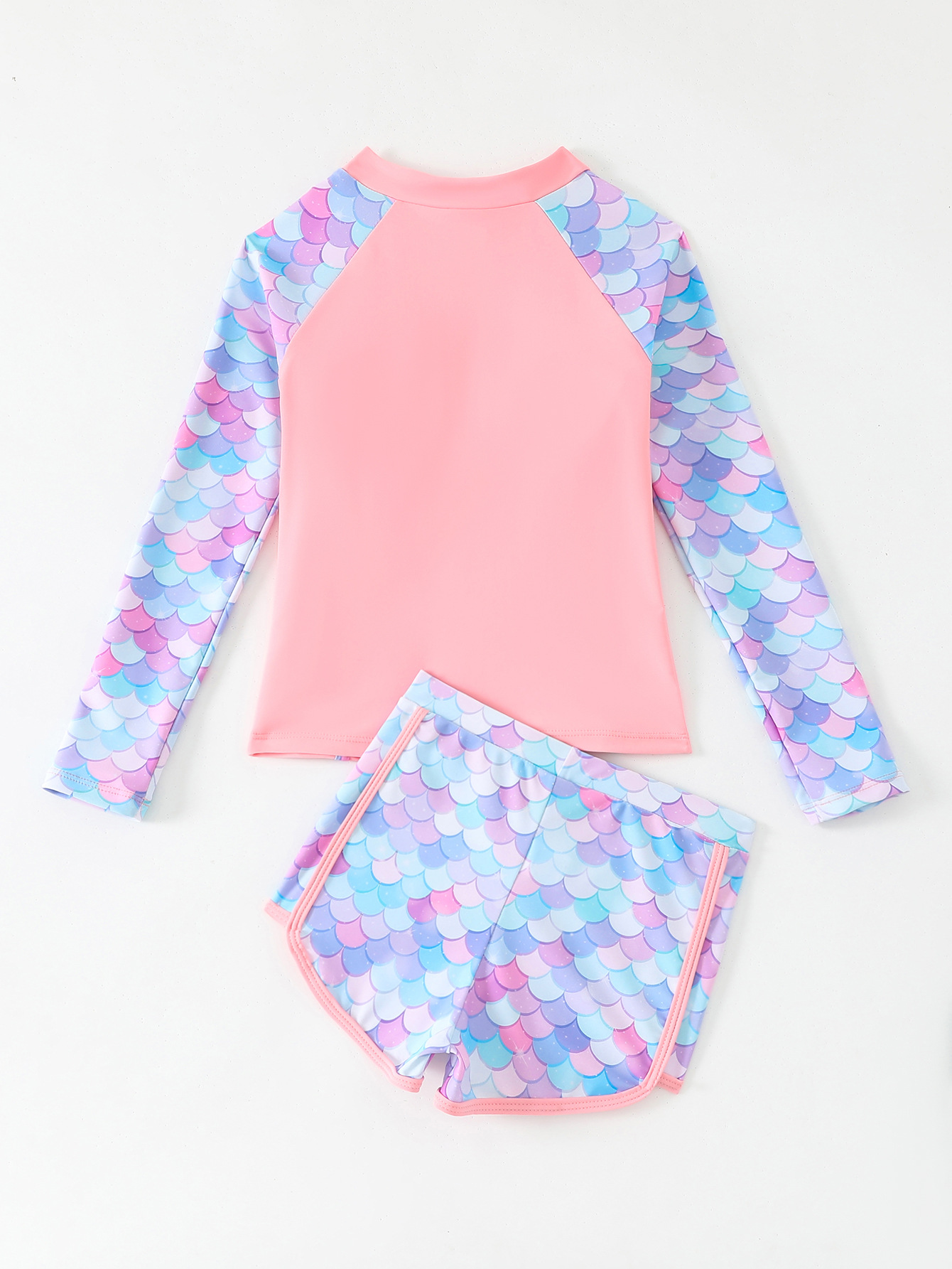 女の子用水着 2025 ピンク 長袖ラッシュガードシャツ 子 - Swim Trunk Shorts のレビューと価格