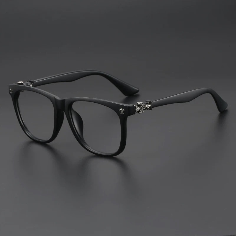 1個入り ヴィンテージスクエアフレームメガネ 男女兼用、度な - Men'S Fashion Non Prescription Glasses のレビューと価格