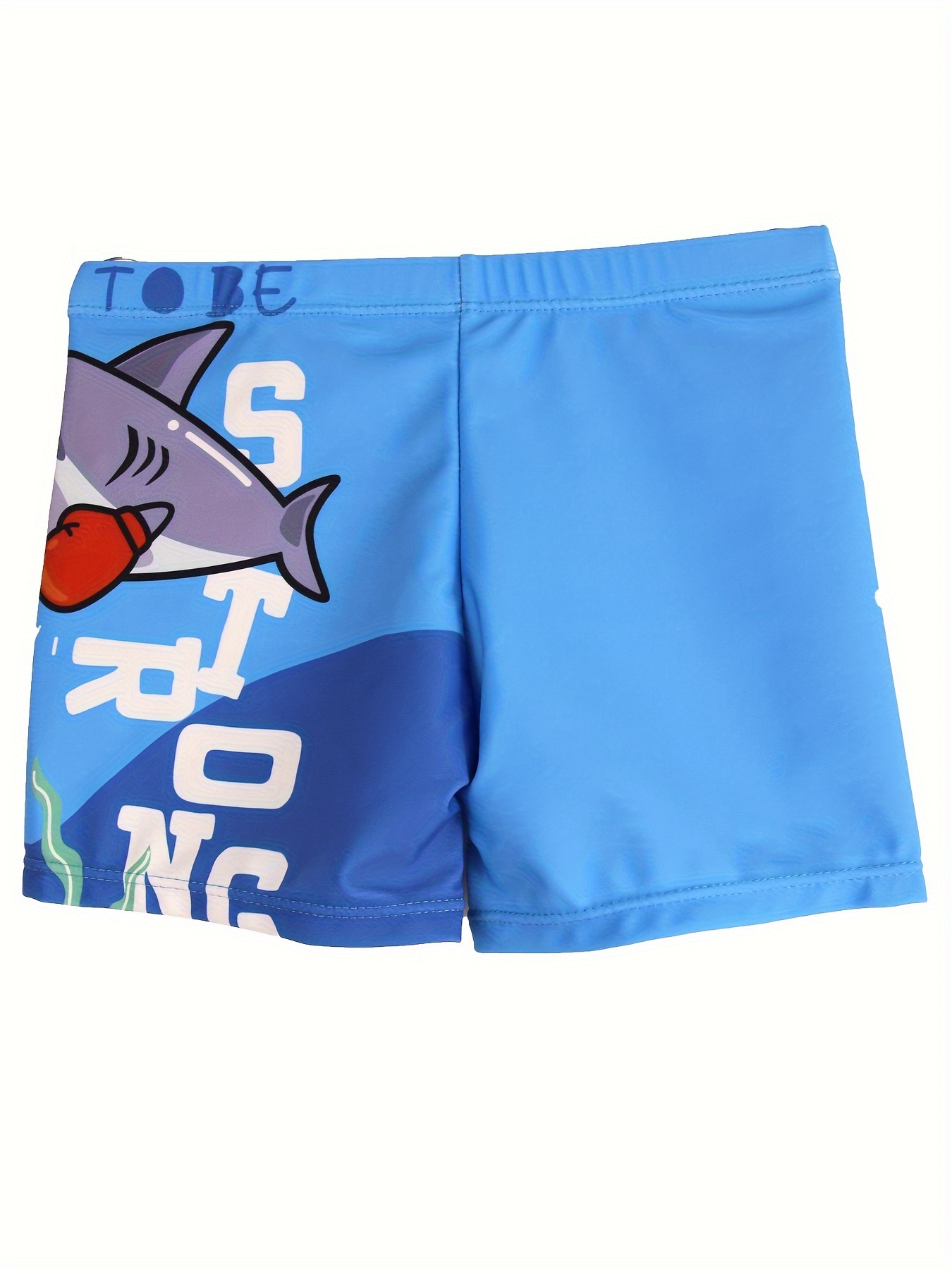 子供のための漫画のボクシングクラウとサメのパターン水泳パンツ - Swim Trunk Shorts のレビューと価格