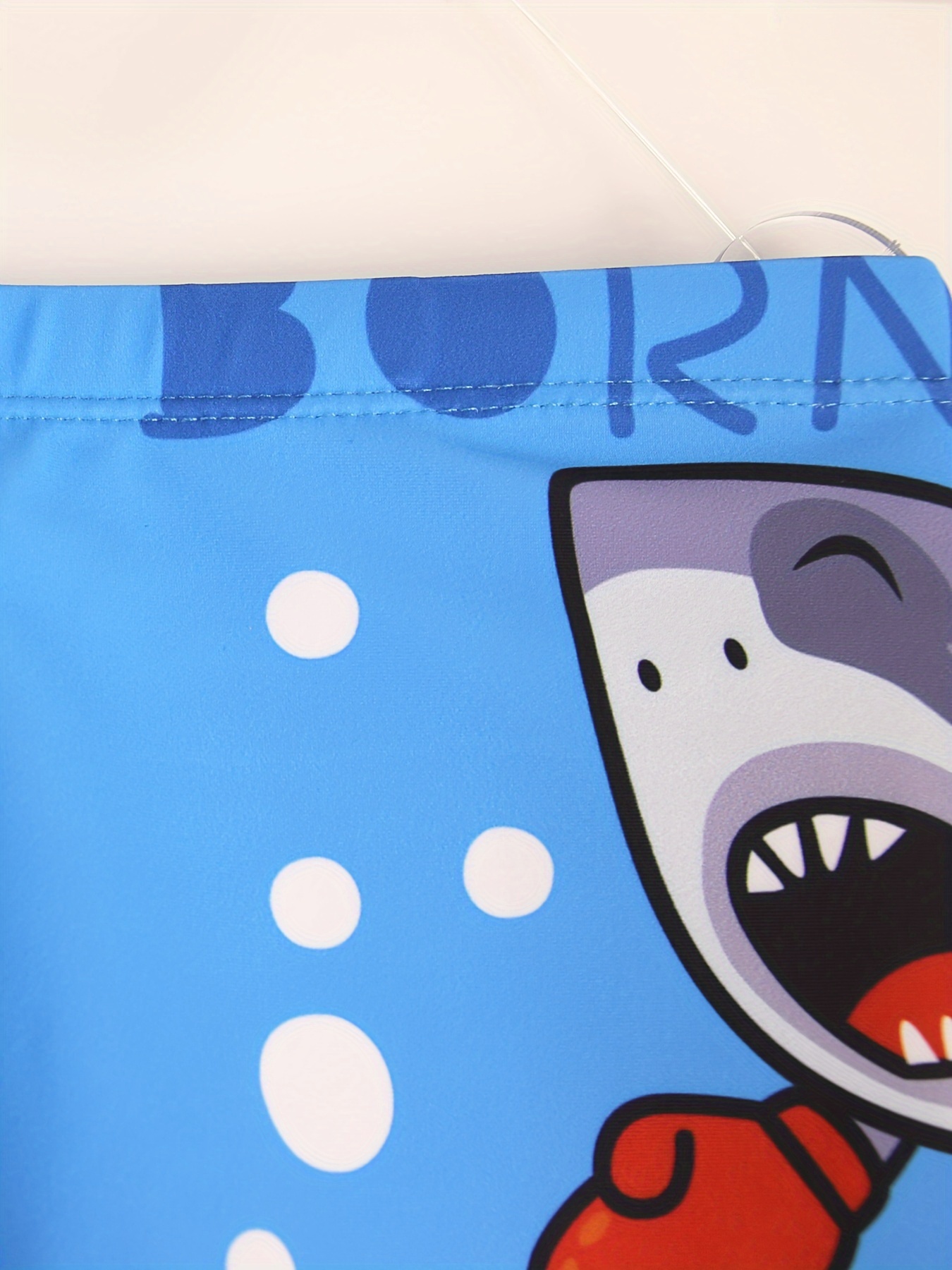 子供のための漫画のボクシングクラウとサメのパターン水泳パンツ - Swim Trunk Shorts のレビューと価格